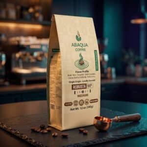 Roasted Coffee Whole Beans, Robusta 100%. Single Origin