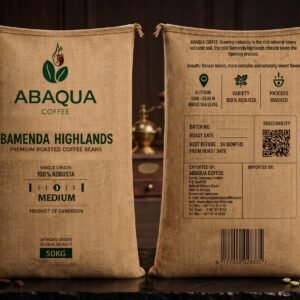 Roasted Coffee Whole Beans, Robusta 100%. Single Origin 50kg