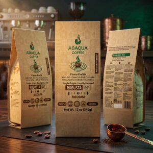 Roasted Coffee Ground, Robusta 100%. Single Origin